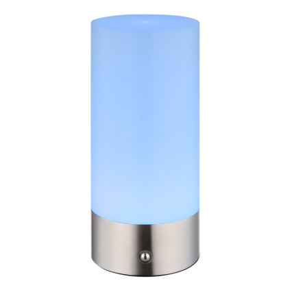 Globo - Candeeiro de mesa de exterior tátil LED RGBW regulável LED/1,8W/5V 1500 mAh IP44 cromado mate