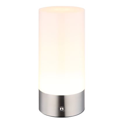 Globo - Candeeiro de mesa de exterior tátil LED RGBW regulável LED/1,8W/5V 1500 mAh IP44 cromado mate
