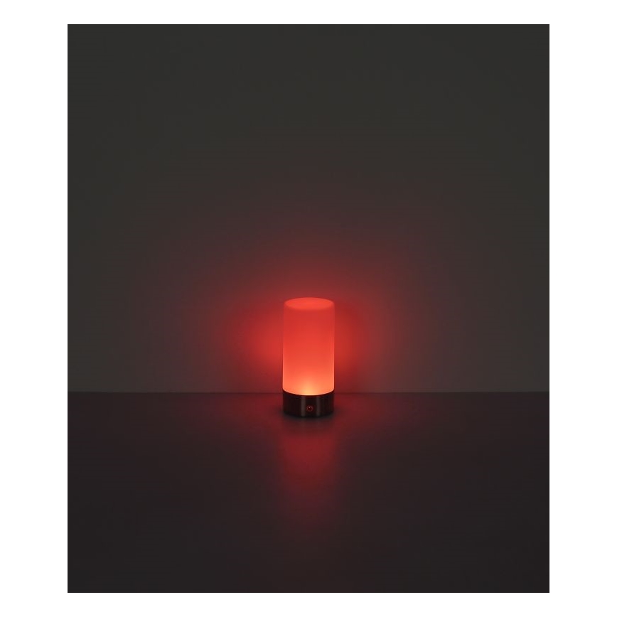 Globo - Candeeiro de mesa LED RGBW tátil com regulação LED/1,8W/5V 1500 mAh preto