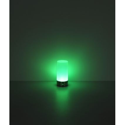 Globo - Candeeiro de mesa LED RGBW tátil com regulação LED/1,8W/5V 1500 mAh preto