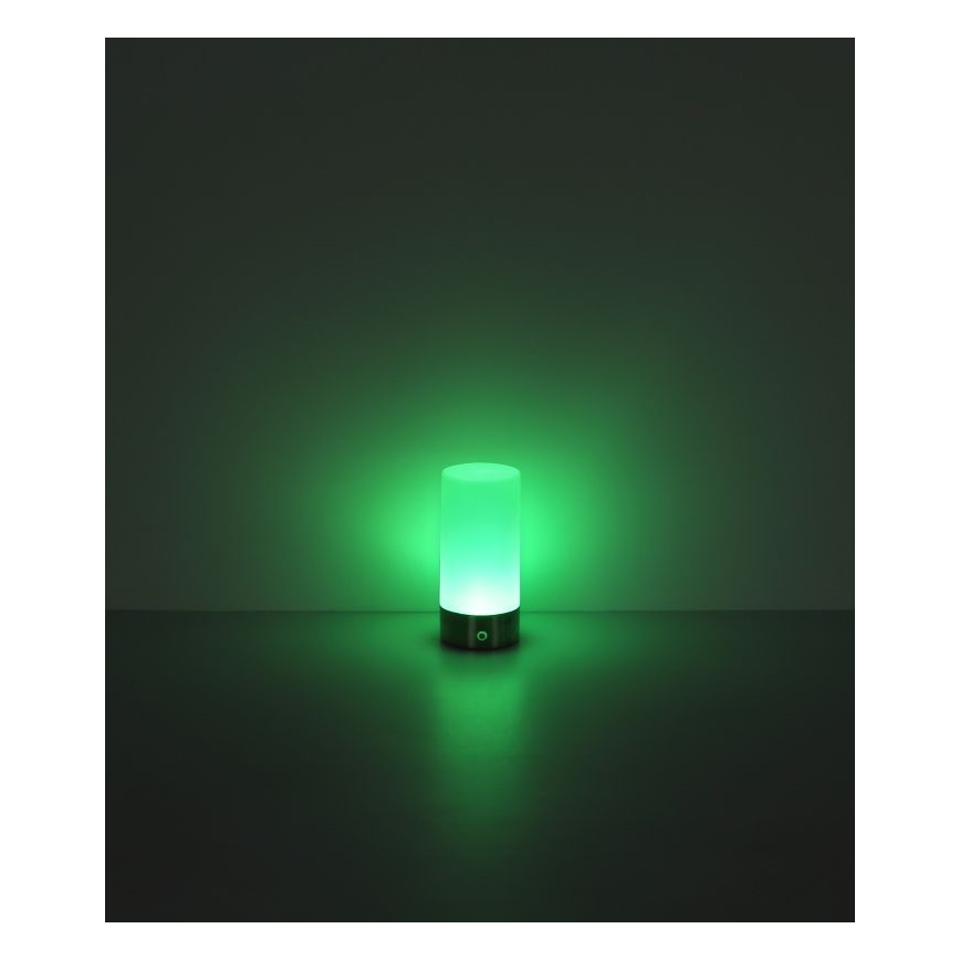 Globo - Candeeiro de mesa LED RGBW tátil com regulação LED/1,8W/5V 1500 mAh preto