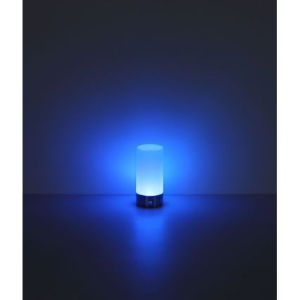 Globo - Candeeiro de mesa LED RGBW tátil com regulação LED/1,8W/5V 1500 mAh preto