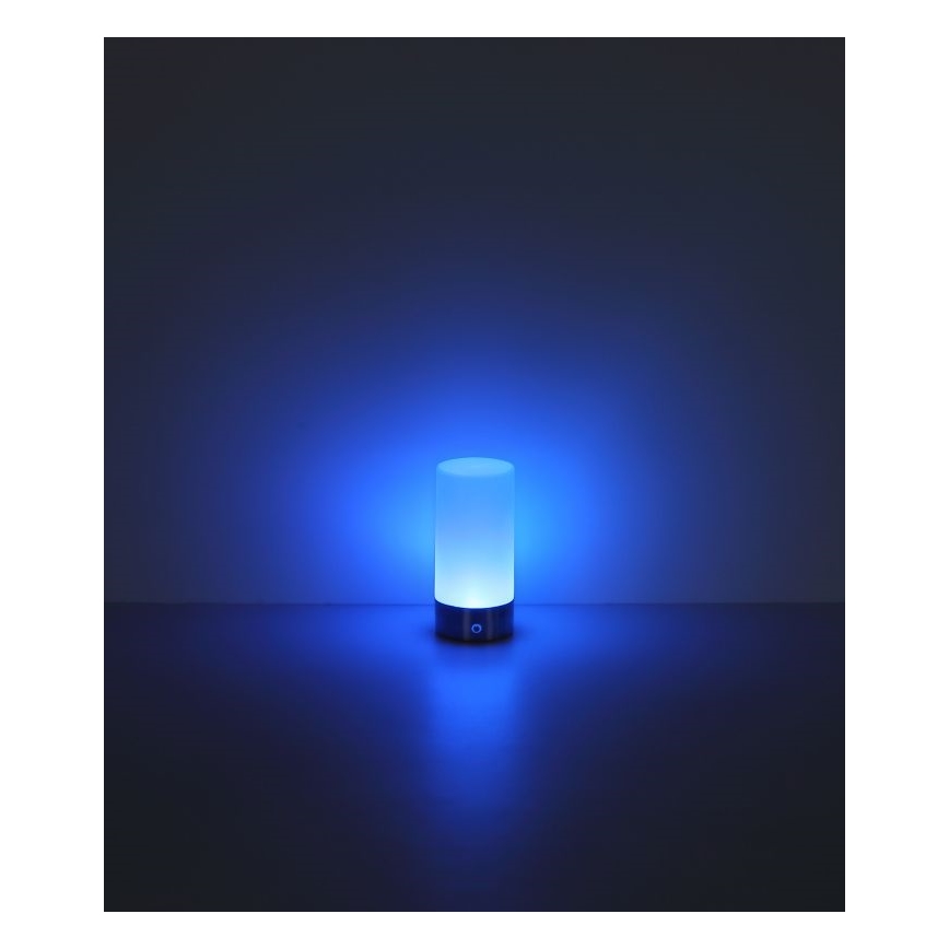 Globo - Candeeiro de mesa LED RGBW tátil com regulação LED/1,8W/5V 1500 mAh preto