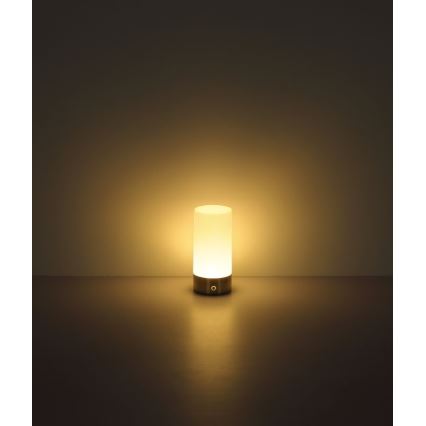 Globo - Candeeiro de mesa LED RGBW tátil com regulação LED/1,8W/5V 1500 mAh preto