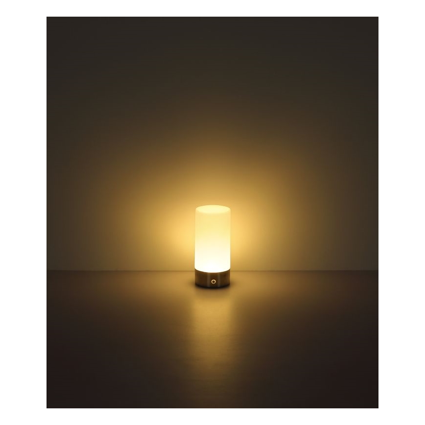 Globo - Candeeiro de mesa LED RGBW tátil com regulação LED/1,8W/5V 1500 mAh preto