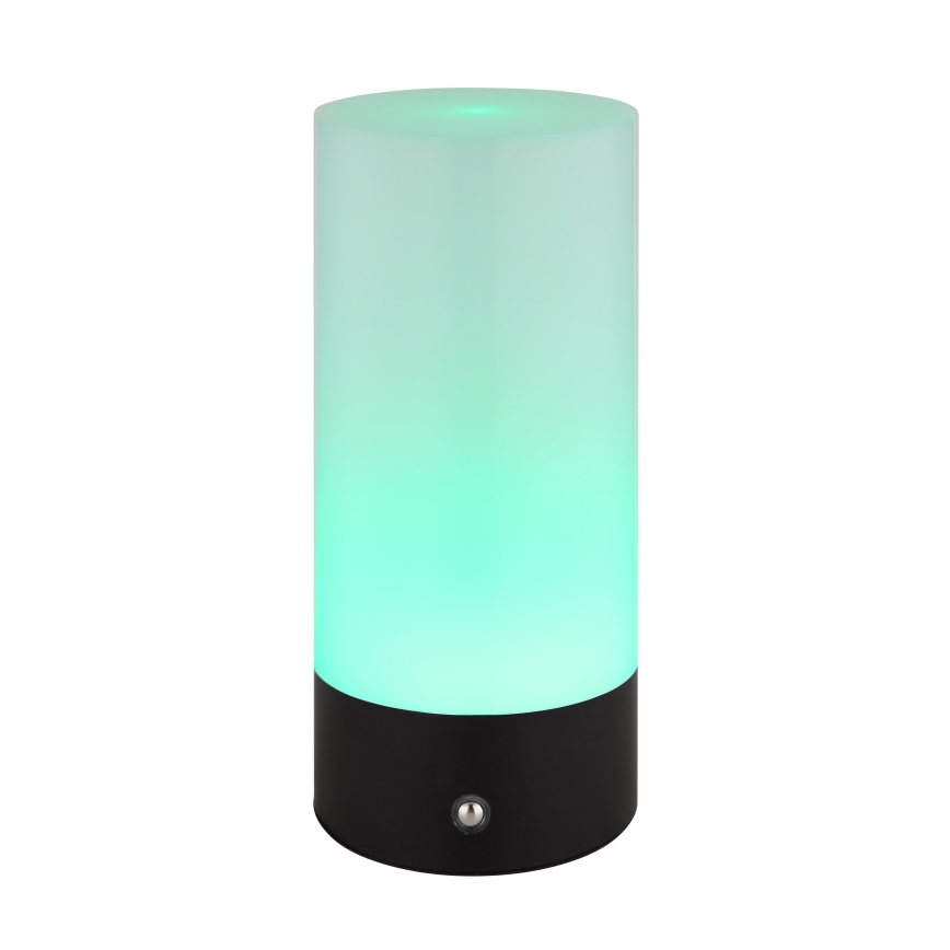 Globo - Candeeiro de mesa LED RGBW tátil com regulação LED/1,8W/5V 1500 mAh preto