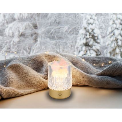Globo - Candeeiro de mesa táctil LED com regulação LED/1W/5V 3000K 1200 mAh dourado