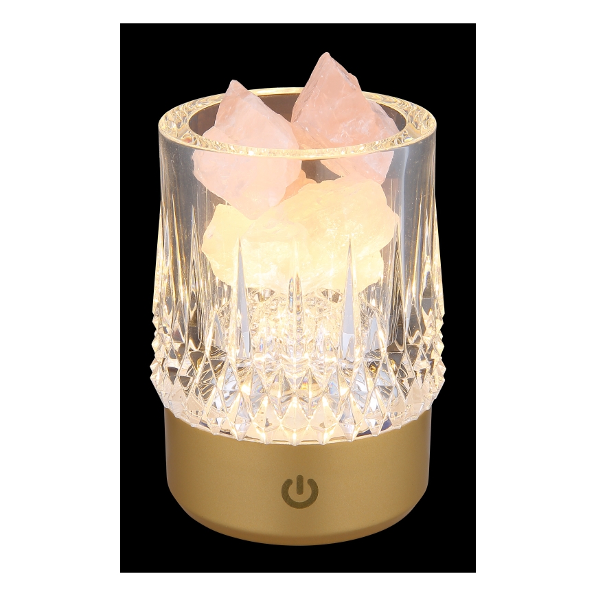 Globo - Candeeiro de mesa táctil LED com regulação LED/1W/5V 3000K 1200 mAh dourado