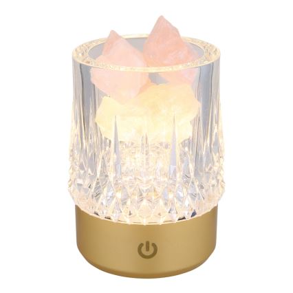 Globo - Candeeiro de mesa táctil LED com regulação LED/1W/5V 3000K 1200 mAh dourado