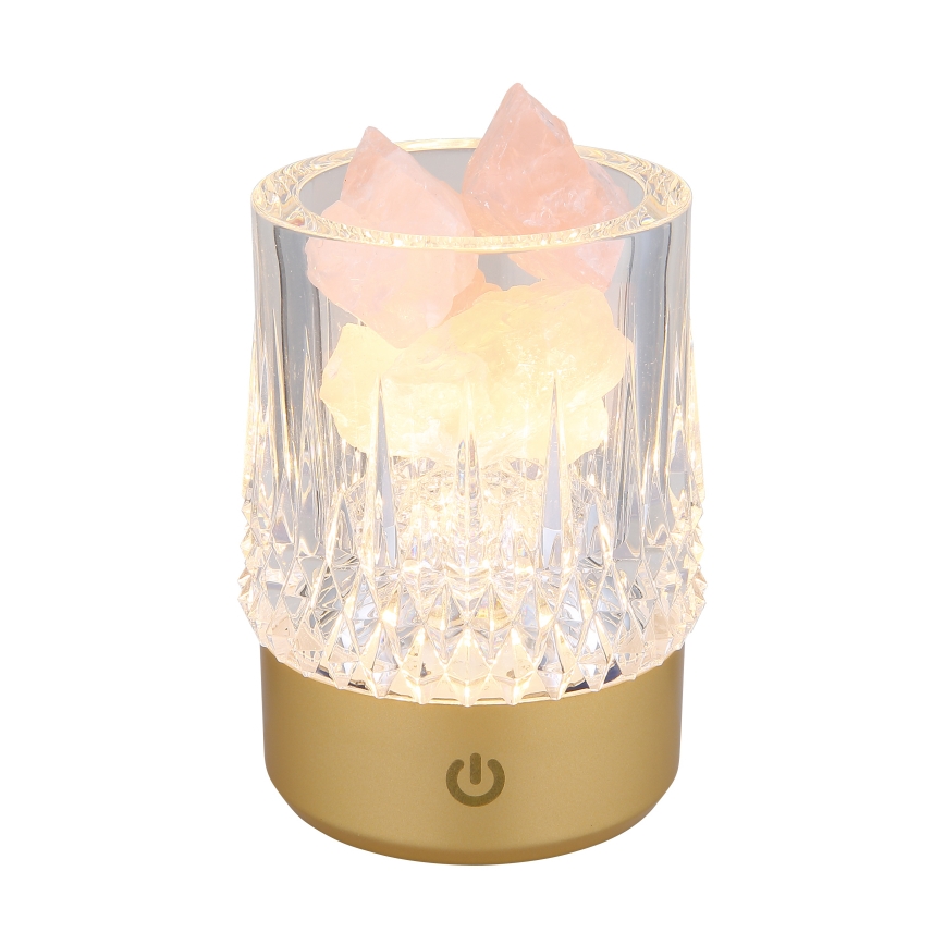 Globo - Candeeiro de mesa táctil LED com regulação LED/1W/5V 3000K 1200 mAh dourado