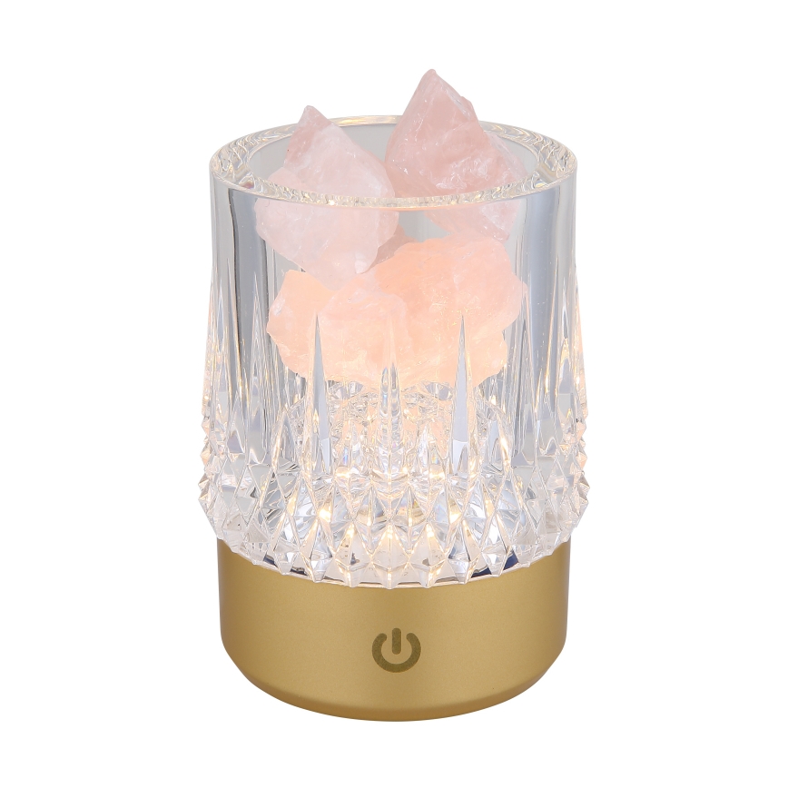 Globo - Candeeiro de mesa táctil LED com regulação LED/1W/5V 3000K 1200 mAh dourado
