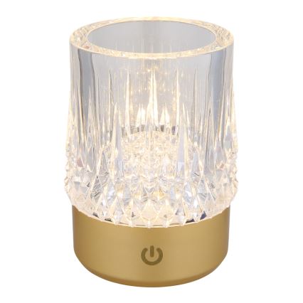 Globo - Candeeiro de mesa táctil LED com regulação LED/1W/5V 3000K 1200 mAh dourado