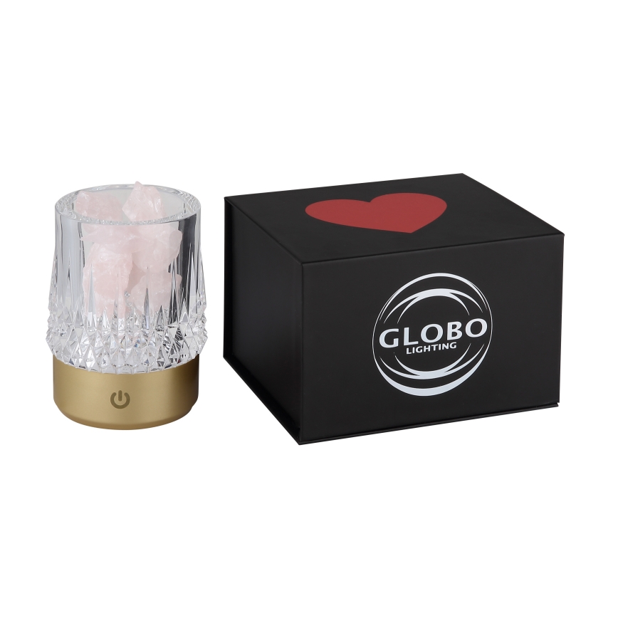 Globo - Candeeiro de mesa táctil LED com regulação LED/1W/5V 3000K 1200 mAh dourado