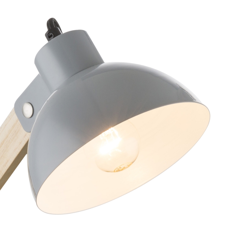 Globo - Candeeiro de mesa 1xE27/40W/230V faia