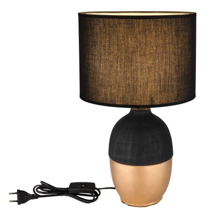 Globo - Candeeiro de mesa 1xE14/40W/230V preto