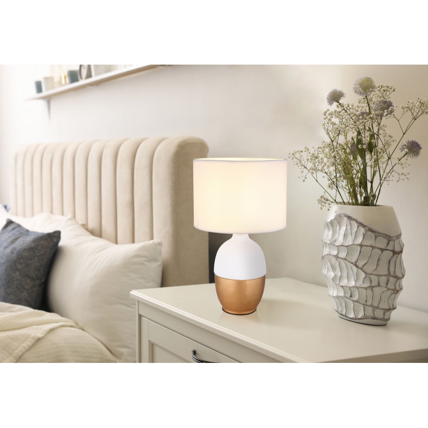 Globo - Candeeiro de mesa 1xE14/40W/230V branco