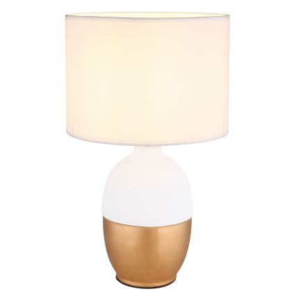 Globo - Candeeiro de mesa 1xE14/40W/230V branco