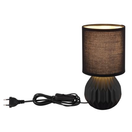 Globo - Candeeiro de mesa 1xE14/40W/230V preto