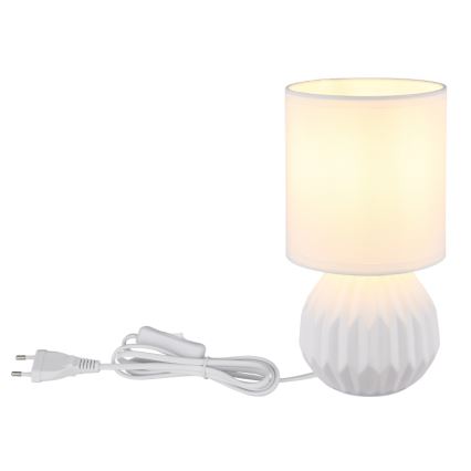 Globo - Candeeiro de mesa 1xE14/40W/230V branco
