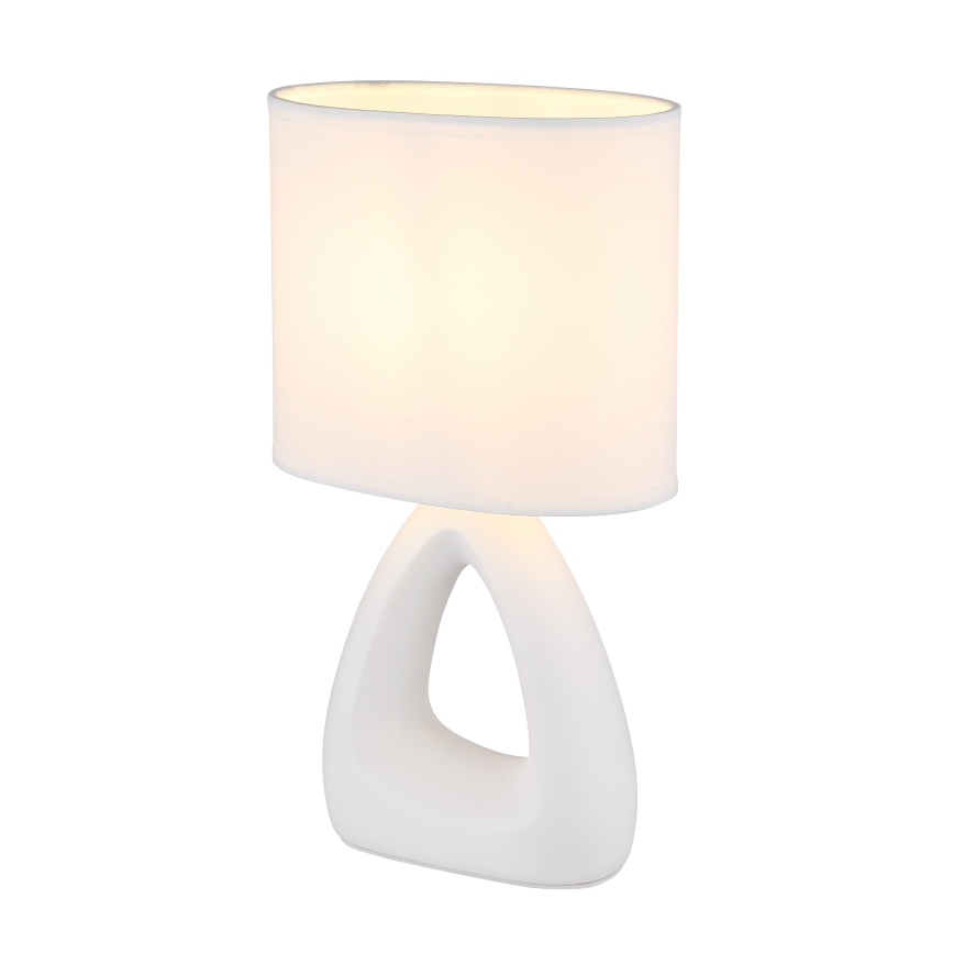 Globo - Candeeiro de mesa 1xE14/40W/230V branco