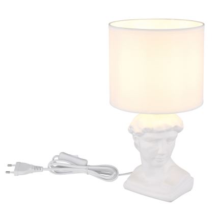 Globo - Candeeiro de mesa 1xE14/40W/230V branco