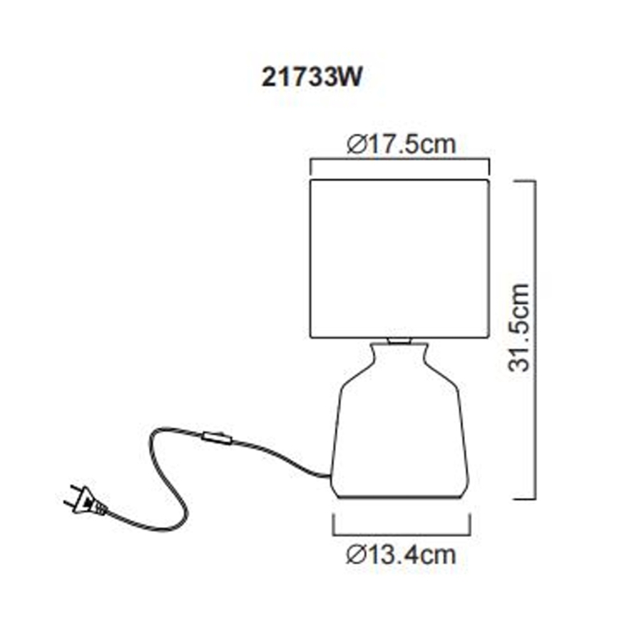 Globo - Candeeiro de mesa 1xE14/40W/230V