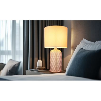 Globo - Candeeiro de mesa 1xE27/60W/230V bege