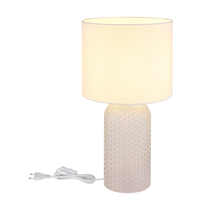 Globo - Candeeiro de mesa 1xE27/60W/230V branco