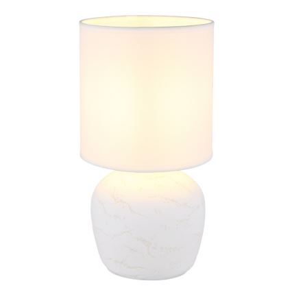 Globo - Candeeiro de mesa 1xE14/40W/230V branco