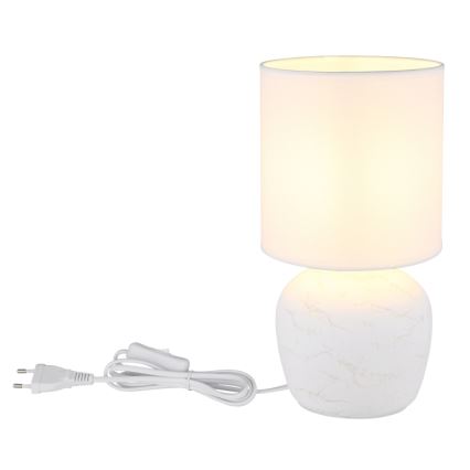 Globo - Candeeiro de mesa 1xE14/40W/230V branco