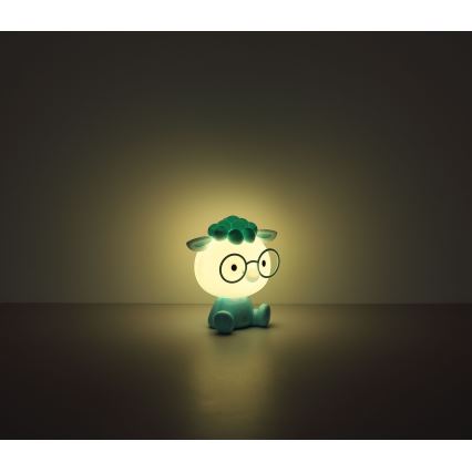 Globo - Candeeiro de noite LED para crianças com regulação LED/1W/5V 500 mAh azul