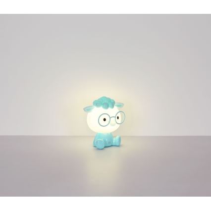 Globo - Candeeiro de noite LED para crianças com regulação LED/1W/5V 500 mAh azul