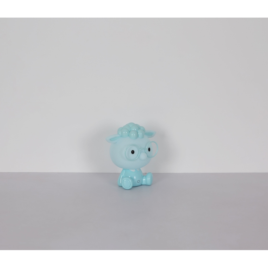 Globo - Candeeiro de noite LED para crianças com regulação LED/1W/5V 500 mAh azul