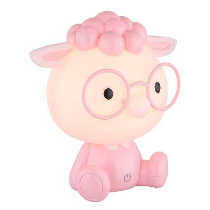 Globo - Candeeiro de noite LED para crianças com regulação LED/1W/5V 500 mAh rosa