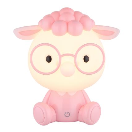 Globo - Lâmpada de noite infantil recarregável LED dimmerizável LED/1W/5V 500 mAh rosa