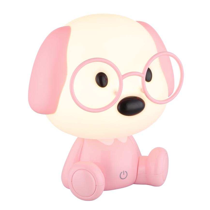 Globo - Candeeiro de noite infantil regulável LED/1W/5V 500 mAh cor-de-rosa