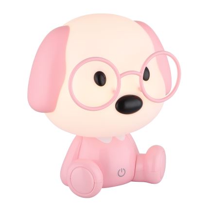Globo - Candeeiro de noite infantil regulável LED/1W/5V 500 mAh cor-de-rosa
