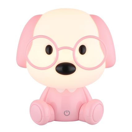 Globo - Candeeiro de noite infantil regulável LED/1W/5V 500 mAh cor-de-rosa