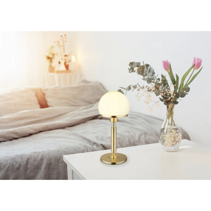 Globo - Candeeiro de mesa 1xE27/40W/230V dourado