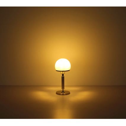 Globo - Candeeiro de mesa 1xE27/40W/230V dourado