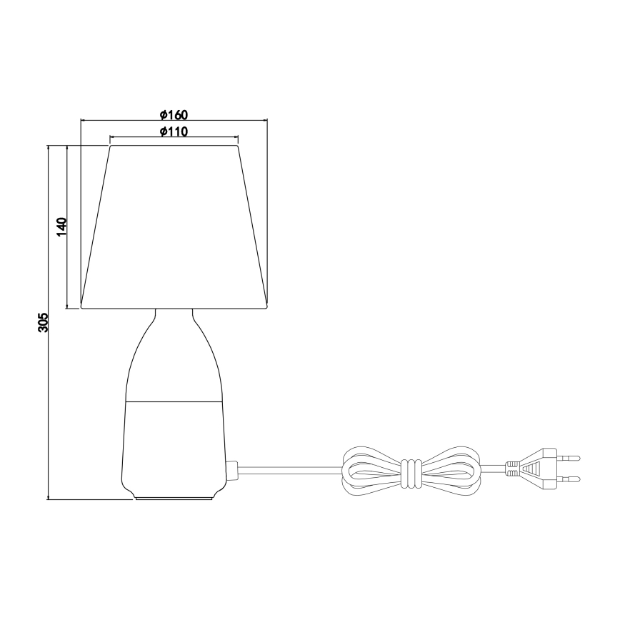 Globo - Lâmpada de mesa 1xE14/40W/230V