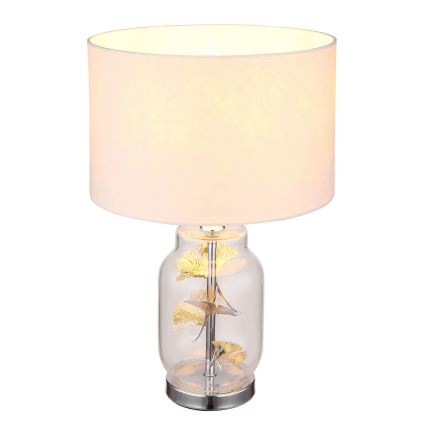 Globo - Candeeiro de mesa 1xE27/40W/230V branco