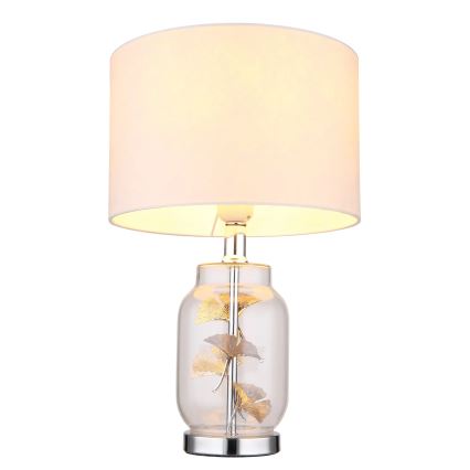 Globo - Candeeiro de mesa 1xE27/40W/230V branco