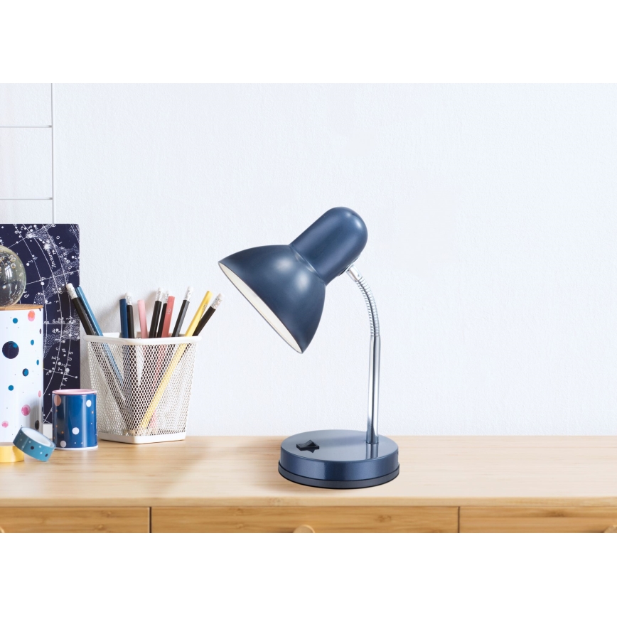 Globo - Candeeiro de mesa 1xE27/40W/230V azul
