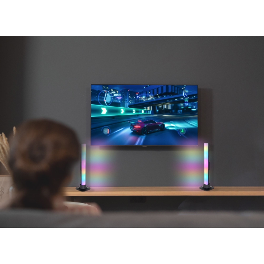 Globo RGB- CONJUNTO 2x Candeeiros de mesa  LED RGB com regulação 2em1 LED/2W/5V USB Wi-Fi Tuya