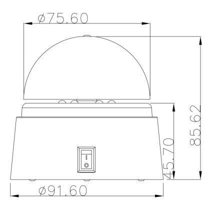 Globo - Lâmpada decorativa LED DISCO 6xLED/0.06W/3xAA