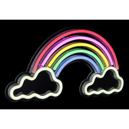 Globo - Decoração de parede LED com néons LED/3W/USB arco-íris