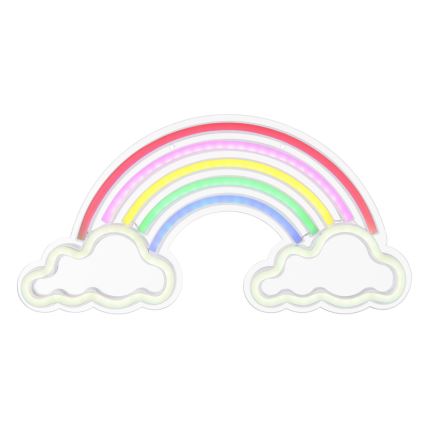 Globo - Decoração de parede LED com néons LED/3W/USB arco-íris