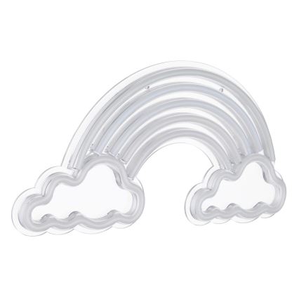 Globo - Decoração de parede LED com néons LED/3W/USB arco-íris