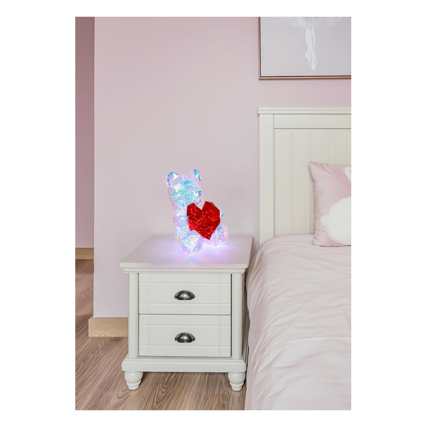 Globo - Decoração de mesa LED LED/6W/5V USB urso